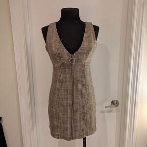 Plaid Sleeveless Dress